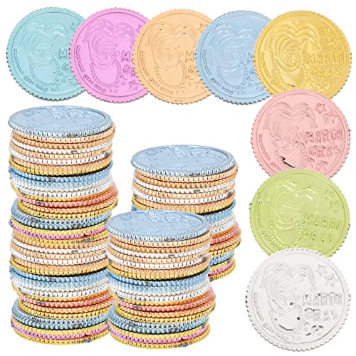 Warmhm 100 Stück Simulation Schatzmünzen Piratenmünzen Für Schatz Der Piratenmünzen Piratenschmuck Piratenschatz Für Simulation Von Goldmünzen Plastik Colorful von Warmhm