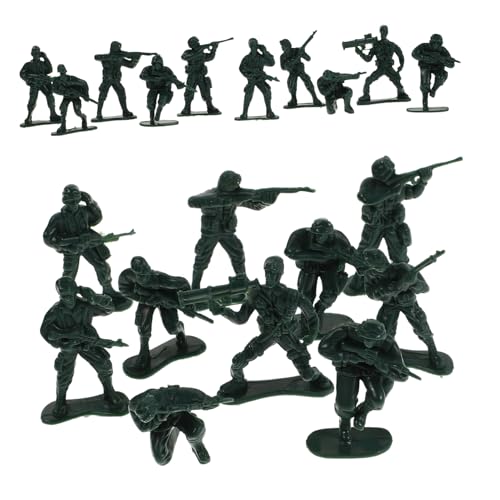 Warmhm 100 Stück Soldatenmodellspielzeug Mini-armeemänner Armeespielzeug Für Armeemänner Actionfiguren Spielzeugsoldaten Soldatenspielzeug Winzige Soldatenmodelle Plastik Green von Warmhm