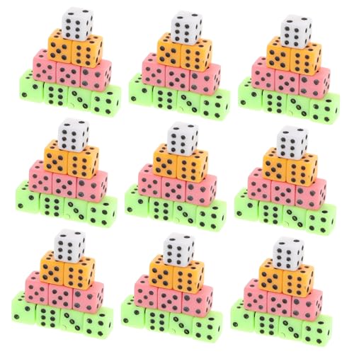 Warmhm Mini-brettspielwürfel – Tragbares Und Robustes 6-mm-würfelset Aus Kunststoff Für Pädagogisches Spielen von Warmhm