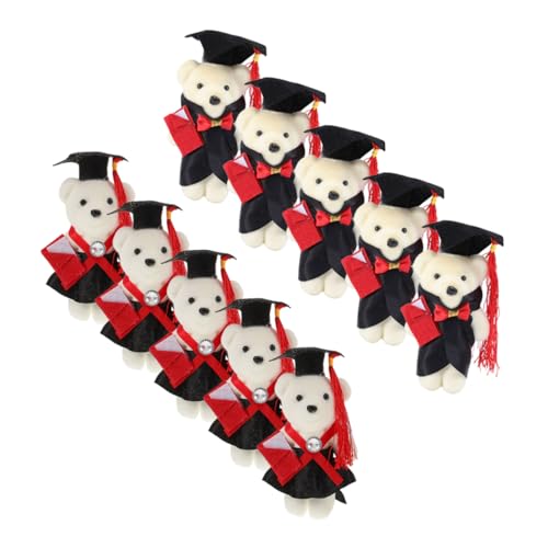 Warmhm 10Stücke Mini Abschlussbär Puppen Für DIY Blumenstrauß Dekoration Männliche Und Weibliche Plüschbären Für Abschlussfeiern Und Festliche Anlässe Warmhm 10Stücke Mini Abschlussbär Puppen Für DIY Blumenstrauß Dekoration Männliche Und Weibliche Plüschbären Für Abschlussfeiern Und Festliche Anlässe von Warmhm