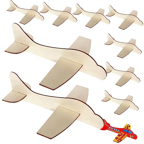 Warmhm 10Stücke Teiliges Holzflugzeug Modellset zum Selbstgestalten Leeres DIY für Handwerkliches Flugzeugspielzeug Kreativität und Koordination Ab Jahren Warmhm 10Stücke Teiliges Holzflugzeug Modellset zum Selbstgestalten Leeres DIY für Handwerkliches Flugzeugspielzeug Kreativität und Koordination Ab Jahren von Warmhm