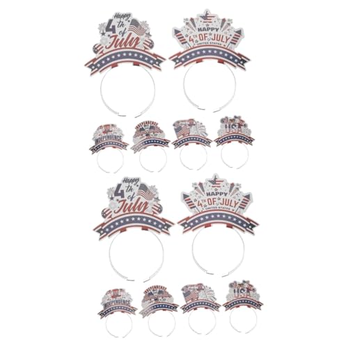 Warmhm 12 Stck. Teiliges Festival Stirnband Langlebige Bequeme Haarreifen mit Patriotischem Design für Unabhängigkeitstag Party und Cosplay Perfektes Haarschmuck Accessoire für Warmhm 12 Stck. Teiliges Festival Stirnband Langlebige Bequeme Haarreifen mit Patriotischem Design für Unabhängigkeitstag Party und Cosplay Perfektes Haarschmuck Accessoire für von Warmhm