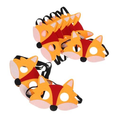 Warmhm 12 Stück Fuchs-filzmasken Für Erwachsene Und Kinder, Halbgesichts-tiermaske, Halloween-party, Tierkostüm-requisiten Für Cosplay Und Maskerade Warmhm 12 Stück Fuchs-filzmasken Für Erwachsene Und Kinder, Halbgesichts-tiermaske, Halloween-party, Tierkostüm-requisiten Für Cosplay Und Maskerade von Warmhm