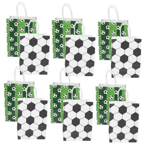Warmhm 12 Stück Fußball-Party-Geschenktüte Tasche Fußball-Goodie-Bags aus Papier Füllstoffe Beute geschenkverpackung papiertüten Geschenkbehälter Sport-Goodie-Bags Kraftpapier Warmhm 12 Stück Fußball-Party-Geschenktüte Tasche Fußball-Goodie-Bags aus Papier Füllstoffe Beute geschenkverpackung papiertüten Geschenkbehälter Sport-Goodie-Bags Kraftpapier von Warmhm