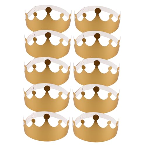 Warmhm 12 Stück Goldene Hüte für Geburtstagsfeiern und Shower Kinderparty Zubehör Bequem für Perfekten Feierlook Hochwertiges Papiermaterial für Themenpartys und Feste Warmhm 12 Stück Goldene Hüte für Geburtstagsfeiern und Shower Kinderparty Zubehör Bequem für Perfekten Feierlook Hochwertiges Papiermaterial für Themenpartys und Feste von Warmhm