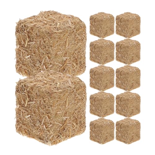 Warmhm 12 Stück Stapelbare Kleiner Heuhaufen Dekorative Heuballen für Puppenhaus und Selbstgemacht Miniatur Garten Deko Warmhm 12 Stück Stapelbare Kleiner Heuhaufen Dekorative Heuballen für Puppenhaus und Selbstgemacht Miniatur Garten Deko von Warmhm