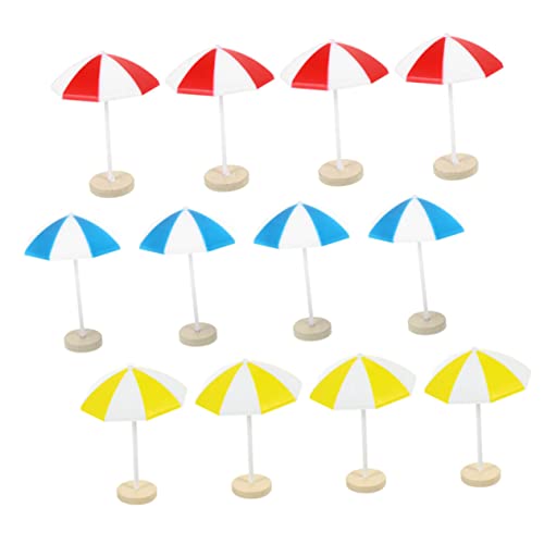 Warmhm 12 Stück Mini Strand Schirm Deko Puppenhaus Strandaccessoires für DIY Strandlandschaften Dekoration für Kinderzimmer und Mini Warmhm 12 Stück Mini Strand Schirm Deko Puppenhaus Strandaccessoires für DIY Strandlandschaften Dekoration für Kinderzimmer und Mini von Warmhm