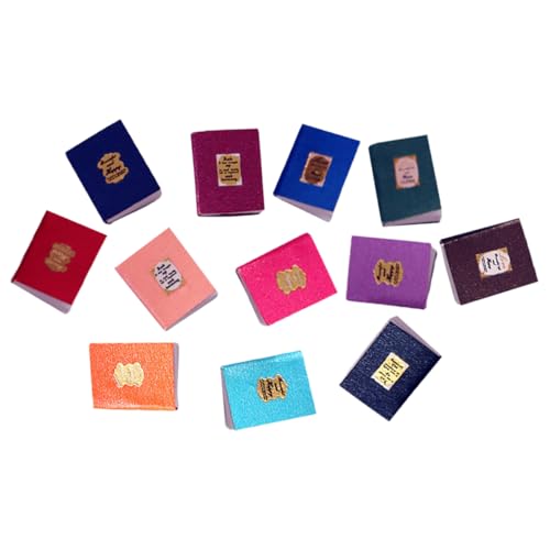 Warmhm 12 Stück Mini -buchmodell Bücher Für Minihaus Mini-lustige Spielzeuge Puppenhauszubehör Mini-bücher-Ornamente Bücher Büchermodelle Beschichtetes Papier Warmhm 12 Stück Mini -buchmodell Bücher Für Minihaus Mini-lustige Spielzeuge Puppenhauszubehör Mini-bücher-Ornamente Bücher Büchermodelle Beschichtetes Papier von Warmhm