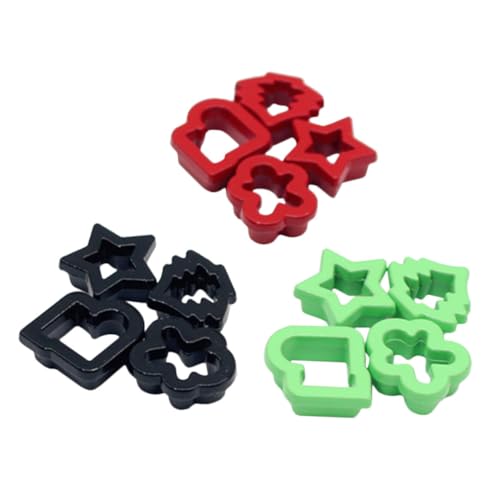 Warmhm 12 Stück Miniatur-backform Puppe Ausstechform Dekoration Spielzeuge Miniatur-keks- Miniaturen Mini-küchenzubehör Simulation Kleiner Keksform Mini-hausschmuck Legierung von Warmhm