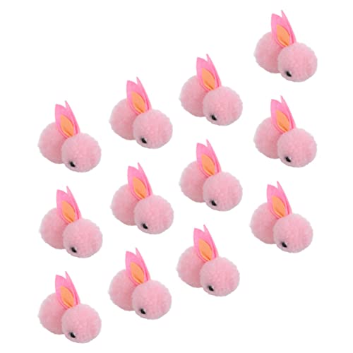 Warmhm 12 Stück Plüschhase Hasenspielzeug Plüschtiere für Weihnachtsdekorationen Kuscheltier Cuddly Bunny Weihnachts Figuren Weihnachtskaninchenpuppe Weihnachtsplüschkaninchenpuppe Rosa von Warmhm