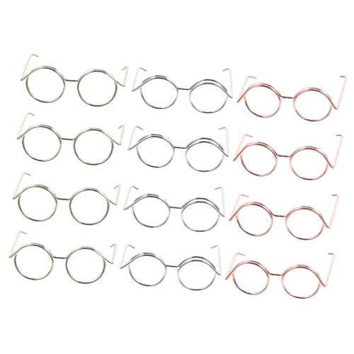 Warmhm 12 Stück Puppenbrillen aus Leichtem Sicherem Material Mini Brillen für Bastelprojekte und Dekoration Roségold für Puppen Accessoires und Kreative Gestaltung Warmhm 12 Stück Puppenbrillen aus Leichtem Sicherem Material Mini Brillen für Bastelprojekte und Dekoration Roségold für Puppen Accessoires und Kreative Gestaltung von Warmhm