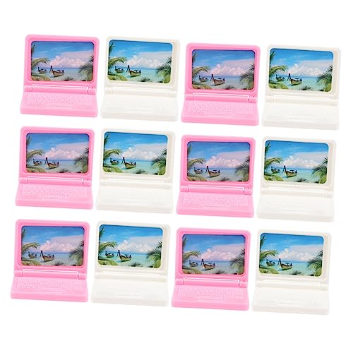 Warmhm 12 Stücke Miniatur Computer Kunststoff Laptop Für Spielzeug Chic Realistische Mini Requisiten Warmhm 12 Stücke Miniatur Computer Kunststoff Laptop Für Spielzeug Chic Realistische Mini Requisiten von Warmhm