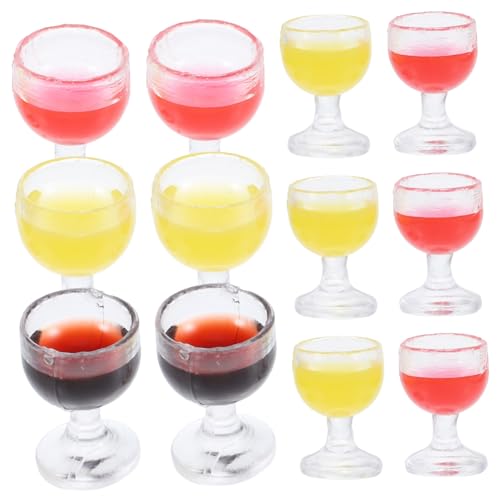 Warmhm 12 Stück Rotweinglasmodell Weinbecher, Miniaturweinbecher Tasse Spielzeuge in kleinen Tassen Puppenhaus-Miniaturen Mini-Tassen-Ornamente Plastik Warmhm 12 Stück Rotweinglasmodell Weinbecher, Miniaturweinbecher Tasse Spielzeuge in kleinen Tassen Puppenhaus-Miniaturen Mini-Tassen-Ornamente Plastik von Warmhm