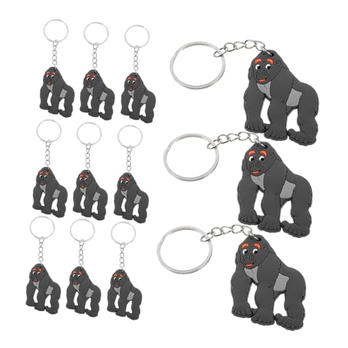 Warmhm 12 Stück Schlüsselanhänger Schlüsselbund Gorilla-Anhänger zum Aufhängen Gorilla-Charm-Anhänger zum Aufhängen an der Tasche Gorilla-Hängedekoration Metall Warmhm 12 Stück Schlüsselanhänger Schlüsselbund Gorilla-Anhänger zum Aufhängen Gorilla-Charm-Anhänger zum Aufhängen an der Tasche Gorilla-Hängedekoration Metall von Warmhm