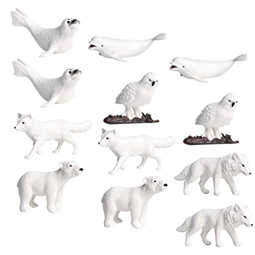 Warmhm 12 Stück Teiliges Arktische Tierfiguren Realistische Miniaturmodelle für Lernspielzeug Kindergeburtstagsfeiern Dekoration Warmhm 12 Stück Teiliges Arktische Tierfiguren Realistische Miniaturmodelle für Lernspielzeug Kindergeburtstagsfeiern Dekoration von Warmhm