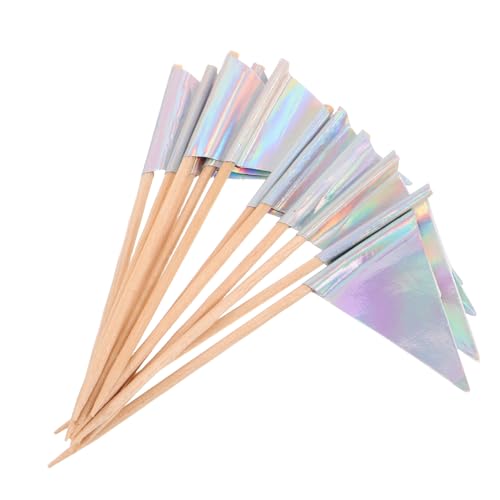 Warmhm 12 Stück Teiliges Dreieckiger Cake Flags Glänzend Silberner Dekorative Food Picks für Kuchen Obst Desserts und Party Snacks Vielseitige Deko für Geburtstage Hochzeiten und Feiern Warmhm 12 Stück Teiliges Dreieckiger Cake Flags Glänzend Silberner Dekorative Food Picks für Kuchen Obst Desserts und Party Snacks Vielseitige Deko für Geburtstage Hochzeiten und Feiern von Warmhm
