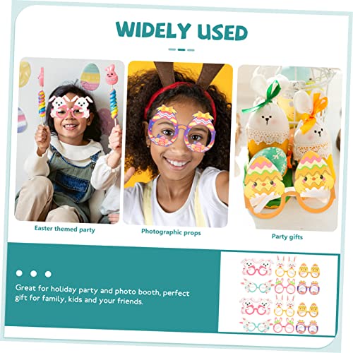Warmhm 12 Stück Teiliges Osterbrillen aus Papier Kreative Leichte Kinderbrille mit Buntem Hasen und Ei Design Wiederverwendbares Fotorequisit für Ostern Partydekoration und Feier Warmhm 12 Stück Teiliges Osterbrillen aus Papier Kreative Leichte Kinderbrille mit Buntem Hasen und Ei Design Wiederverwendbares Fotorequisit für Ostern Partydekoration und Feier von Warmhm