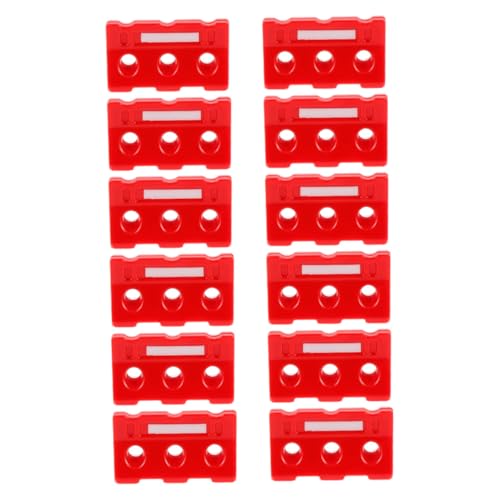 Warmhm 12 Stück Teiliges Verkehrsschild Spielset für Mini Verkehrsbarrieren und Straßenschilder Sicheres und Lehrreiches Kognitiven Entwicklung für Kreative Sandkasten Szenarien von Warmhm