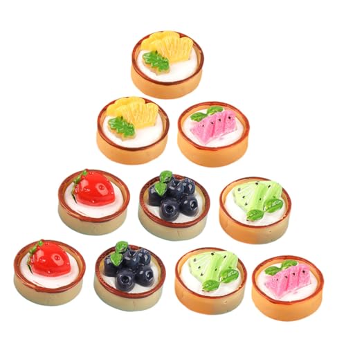 Warmhm 12 Stück gefälschtes Cupcake-Modell Kuchen Künstliche Früchte realistische Cupcake-Requisiten Dessert-Modell- Cupcake- gefälschte Dessertdekorationen Harz von Warmhm