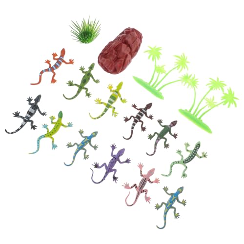 Warmhm Reptilien-spielzeugset – 12-teiliges Eidechsen-modellspielzeug – Bartagamen-Spielzeug Für Kinder – Realistische Mini-Tiere von Warmhm