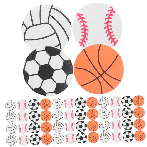 Warmhm 120 Stück Aufkleber Sportball Aufkleber Bälle Aufkleber Sportball Mottoparty Dekorationen Aufkleber Für Ball Mottoparty Selbstklebende Ballaufkleber Sportaufkleber Eva von Warmhm