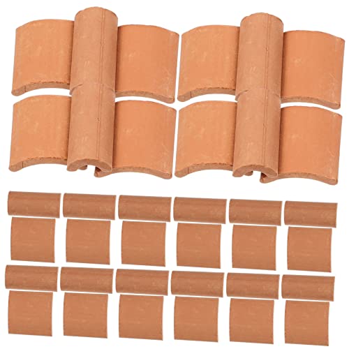 Warmhm 120 Stück Dachziegel Teile für DIY Landschaftsdekoration Modellbau Puppenhaus Kleine Simulation Dachziegel für Kinderzimmer und Gartenprojekte Warmhm 120 Stück Dachziegel Teile für DIY Landschaftsdekoration Modellbau Puppenhaus Kleine Simulation Dachziegel für Kinderzimmer und Gartenprojekte von Warmhm