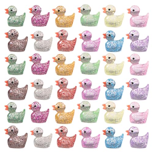 Warmhm 120 Stück Mini-Glitzer-Harz-Enten Winzige Tierfiguren Für Puppenhaus Mikrolandschaftsdekoration Feengartenzubehör Aquarium DIY-Basteln Geburtstagsparty-Gastgeschenke Warmhm 120 Stück Mini-Glitzer-Harz-Enten Winzige Tierfiguren Für Puppenhaus Mikrolandschaftsdekoration Feengartenzubehör Aquarium DIY-Basteln Geburtstagsparty-Gastgeschenke von Warmhm