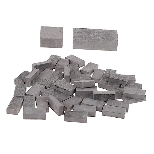 Warmhm 120 Stück Ziegelsteine für DIY Mikro Landschaften Handgefertigte Miniaturbausteine für Fairy Garden Sandtisch Dekoration und Kreative Bastelprojekte von Warmhm