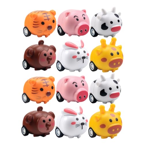 Warmhm 12Stücke Mini Rückziehspielzeugautos für Niedliche Tierdesigns Kindergartenpartys Fördert Selbstständiges Partygeschenk für Jungen Warmhm 12Stücke Mini Rückziehspielzeugautos für Niedliche Tierdesigns Kindergartenpartys Fördert Selbstständiges Partygeschenk für Jungen von Warmhm