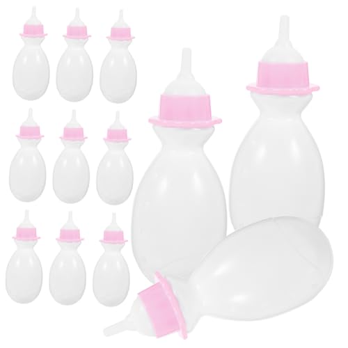 Warmhm 12Stücke Puppenflaschen Kunststoff Futterflaschen für Babypuppen Realistische Spielzeugflaschen Bunten Farben Rollenspiele und Shower Favors Warmhm 12Stücke Puppenflaschen Kunststoff Futterflaschen für Babypuppen Realistische Spielzeugflaschen Bunten Farben Rollenspiele und Shower Favors von Warmhm