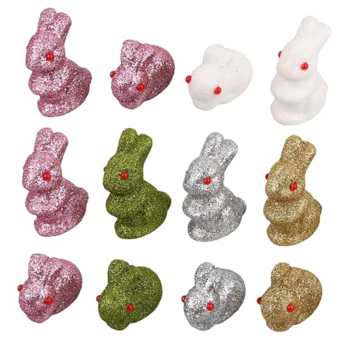 Warmhm 12pcs Osterhasen Figuren Mini Schaum Tierdorf Sprudeln Kaninchen Herzstück Für Frühlingshäuser Garten Holiday Tabletop Küchentischregal Regal Warmhm 12pcs Osterhasen Figuren Mini Schaum Tierdorf Sprudeln Kaninchen Herzstück Für Frühlingshäuser Garten Holiday Tabletop Küchentischregal Regal von Warmhm