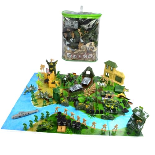 Warmhm 130 Stück Teiliges Militärmodell Set Simulation Soldaten für Sandtisch Szenarien Hochwertige Figuren für Kreative Spielumgebungen und Militärdarstellungen Warmhm 130 Stück Teiliges Militärmodell Set Simulation Soldaten für Sandtisch Szenarien Hochwertige Figuren für Kreative Spielumgebungen und Militärdarstellungen von Warmhm