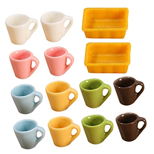 Warmhm 14 Stück Teiliges Miniaturbecher für Realistische Kaffeetassen und Teetassen für Puppenhaus Dekoration Bastelprojekte und Kreatives Warmhm 14 Stück Teiliges Miniaturbecher für Realistische Kaffeetassen und Teetassen für Puppenhaus Dekoration Bastelprojekte und Kreatives von Warmhm