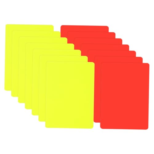 Warmhm 14 Teiliges Schiedsrichter Werkzeug Fußball Schiedsrichter Rote Und Gelbe Karte Gelbe Und Rote Karten Schiedsrichter Spielnotizkarten Fußball Schiedsrichter Spielkarten von Warmhm