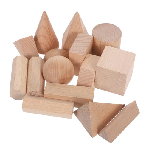 Warmhm 15 Stück Formen aus Unbehandeltem Buchenholz für Kreatives Lernen Stacking und Mathematik für Kleinkinder und Vorschulkinder für Pädagogische Spielaktivitäten Warmhm 15 Stück Formen aus Unbehandeltem Buchenholz für Kreatives Lernen Stacking und Mathematik für Kleinkinder und Vorschulkinder für Pädagogische Spielaktivitäten von Warmhm