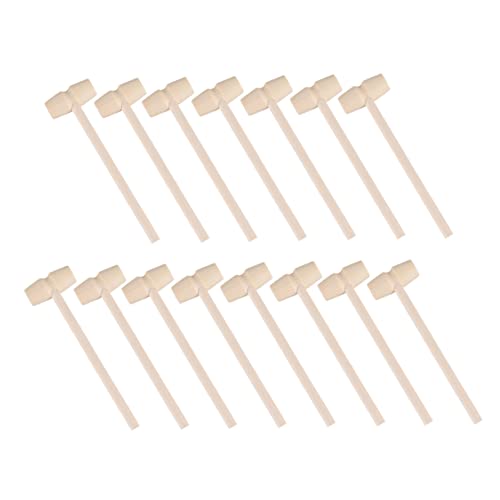Warmhm 15 Stück Kleine Hämmer Mini Schlaghämmer Mini Holzhammer Für Kleine Holzhammer Holzhämmer Bambus von Warmhm