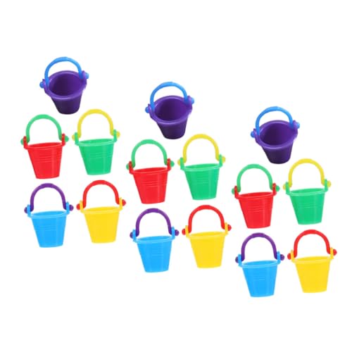 Warmhm 15 Stück Mikro-landschaftsmodell Dekorativer Kleiner Eimer Miniaturhausverzierung Eimer Spielzeugverzierung Miniaturspielzeug Kleiner Plastikeimer Kleine Eimerfigur Mini-Eimer P.s von Warmhm