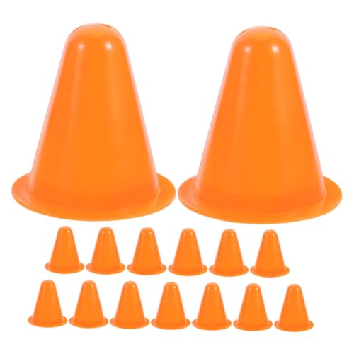 Warmhm 15 Stück Rollschuhstapel farbig Gericht Trainingshütchen Fußball Zapfen Beweglichkeit Trainingskegel für Bohrer Trainingskegel zum Skaten Bunte Sport Orange Warmhm 15 Stück Rollschuhstapel farbig Gericht Trainingshütchen Fußball Zapfen Beweglichkeit Trainingskegel für Bohrer Trainingskegel zum Skaten Bunte Sport Orange von Warmhm