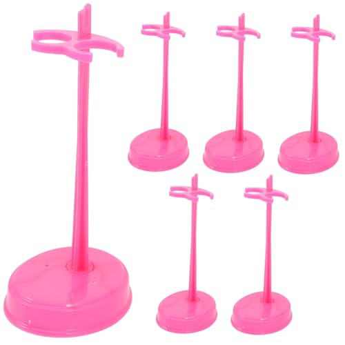 Warmhm 15 Stück Taillenstütze für Puppen Mädchen hoch Babypuppen Träger nach Puppenständer für Actionfiguren Puppenhalter Actionfigur Puppe Steht Puppen unterstützen Plastik Rosy von Warmhm