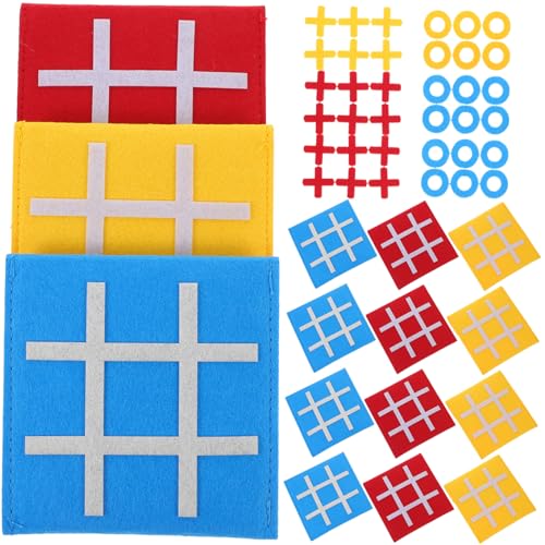 Warmhm 15 Stück Teiliges Ticktacktoe Spielset für Lustiges Interaktives Brettspiel aus Filz Kognitiver Fähigkeiten und Strategischen Denkens für Geburtstagsgeschenke oder Partys Warmhm 15 Stück Teiliges Ticktacktoe Spielset für Lustiges Interaktives Brettspiel aus Filz Kognitiver Fähigkeiten und Strategischen Denkens für Geburtstagsgeschenke oder Partys von Warmhm