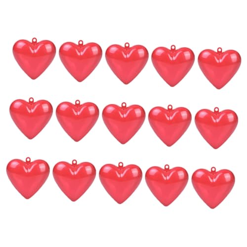Warmhm 15 Stück liebe geschenkbox Dekorationen transparente Verzierung Herzen wünschen schmuck aufbewahrungsbox Partydekoration herzförmige Ornamente Behälter für Herzbonbons Plastik rot Warmhm 15 Stück liebe geschenkbox Dekorationen transparente Verzierung Herzen wünschen schmuck aufbewahrungsbox Partydekoration herzförmige Ornamente Behälter für Herzbonbons Plastik rot von Warmhm