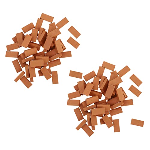 Warmhm 150 Stück Ziegelsteine für Sandtisch und Garten DIY Bauklötze für Kreative Landschaftsdekoration Waschbar für Miniaturprojekte Warmhm 150 Stück Ziegelsteine für Sandtisch und Garten DIY Bauklötze für Kreative Landschaftsdekoration Waschbar für Miniaturprojekte von Warmhm