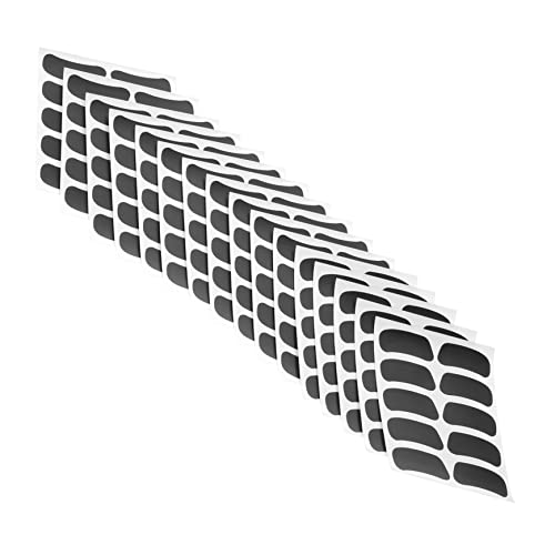 Warmhm 16 Blatt Augenaufkleber Baseball-Aufkleber mit blauen Augen Baseball-Auge unter den Augenstreifen Sport-Augenstreifen Augenstreifen Sport PVC selbstklebend Black von Warmhm