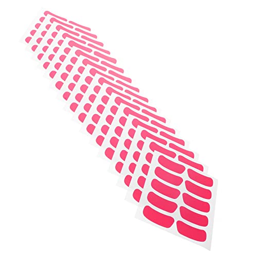 Warmhm 16 Blatt Augenaufkleber Sport-Augenstreifen Augenstreifen-Aufkleber Baseballgesicht Aufkleber für Sportfans Aufkleber für die Augenpflege PVC selbstklebend Rosa von Warmhm