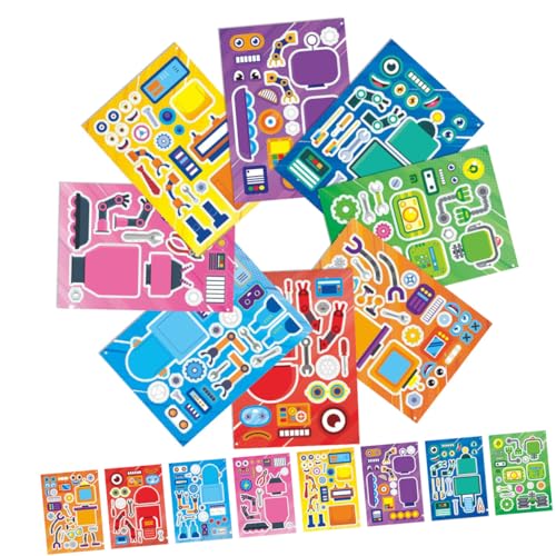 Warmhm 16 Blatt Cartoon -Roboter -Puzzle DIY-Roboter-Puzzle-Aufkleber Cartoon-Roboter-Aufkleber Party-Aufkleber DIY-Roboteraufkleber DIY Roboteraufkleber Aufkleber-Puzzle Roboterhandwerk Warmhm 16 Blatt Cartoon -Roboter -Puzzle DIY-Roboter-Puzzle-Aufkleber Cartoon-Roboter-Aufkleber Party-Aufkleber DIY-Roboteraufkleber DIY Roboteraufkleber Aufkleber-Puzzle Roboterhandwerk von Warmhm