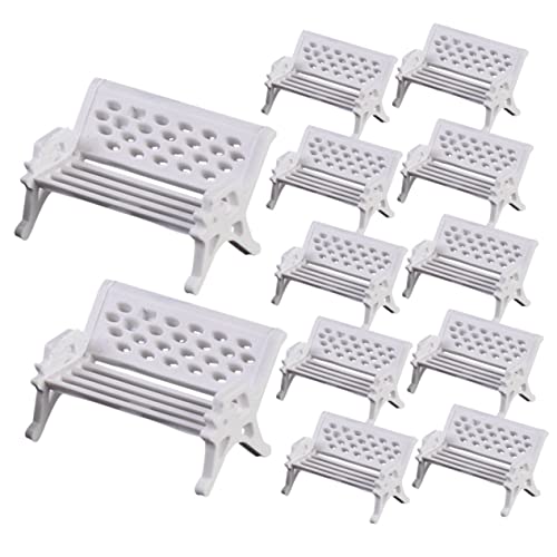Warmhm 16 Stück Parkstuhl Dekoration Mini-parkstühle Miniatur-bankornamente Micro-Street-Bank-stütze Miniaturen Feengartenstuhl Bänke Parkbank Im Maßstab 1:12 Zubehör Gartenbank Weiß Abs Warmhm 16 Stück Parkstuhl Dekoration Mini-parkstühle Miniatur-bankornamente Micro-Street-Bank-stütze Miniaturen Feengartenstuhl Bänke Parkbank Im Maßstab 1:12 Zubehör Gartenbank Weiß Abs von Warmhm