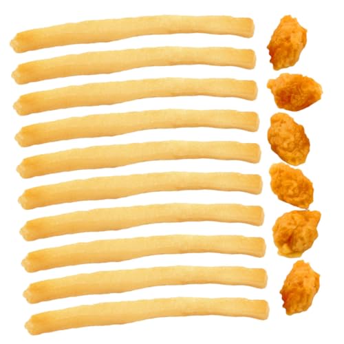 Warmhm 16 Stück Pommes-Modell Fast Food Realistische Lebensmittel Lebensmittelsimulation Pommes Frites Spielspielzeug vorgeben Spielzeugnahrung künstliche Lebensmittel PVC Khaki Warmhm 16 Stück Pommes-Modell Fast Food Realistische Lebensmittel Lebensmittelsimulation Pommes Frites Spielspielzeug vorgeben Spielzeugnahrung künstliche Lebensmittel PVC Khaki von Warmhm