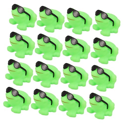 Warmhm 16 Stück Sonnenbrillenfrosch Badewanne Badezimmerspielzeug Badefroschspielzeug Badespielzeug Aus Kunststoff Duschspielzeug Gefälligkeiten Für Poolpartys Green Plastik Warmhm 16 Stück Sonnenbrillenfrosch Badewanne Badezimmerspielzeug Badefroschspielzeug Badespielzeug Aus Kunststoff Duschspielzeug Gefälligkeiten Für Poolpartys Green Plastik von Warmhm