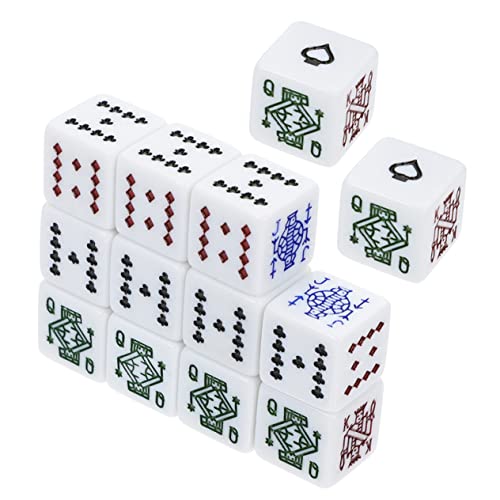 Warmhm 16 Stück Weiße Pokerfarbe Party Gefälligkeiten farbig Lügner Würfel Requisite verrückt groß Poker-Würfelspiel Würfeln Spiel Würfel Partyzubehör Pokerparty Acryl Warmhm 16 Stück Weiße Pokerfarbe Party Gefälligkeiten farbig Lügner Würfel Requisite verrückt groß Poker-Würfelspiel Würfeln Spiel Würfel Partyzubehör Pokerparty Acryl von Warmhm