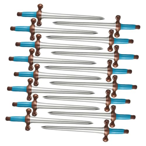 Warmhm 18 Stück Aufblasbares Piratenschwert Kind Kostüm Schwerter Aufblasbarer Pirat Schaum Partyzubehör Thematisiert Aufblasbares Blue Pvc von Warmhm